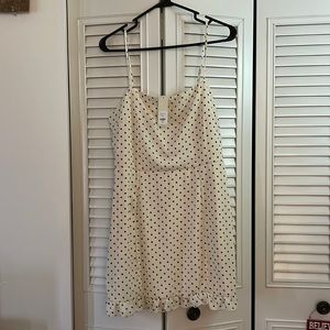 Francesca’s polka dot dress